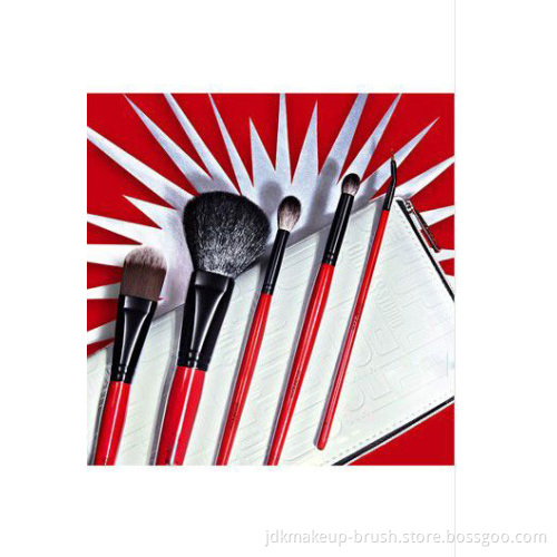 5pcs Compact Portable Makeup Brush Set 